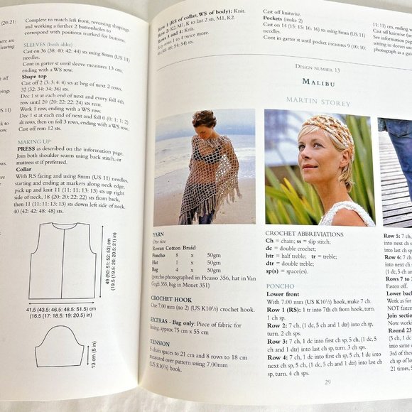 ROWAN Martin Storey Cotton Braid Collection Knitting Pattern Book Booklet Summer - Picture 3 of 4